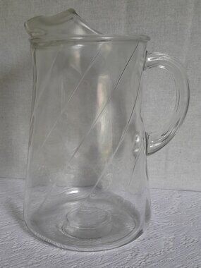 VTG Indiana Glass Swirl Pitcher